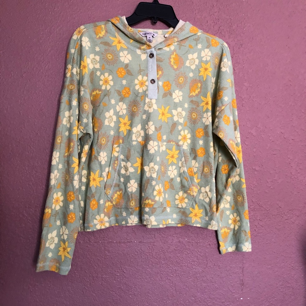 Toad & Co Floral Sweater Medium